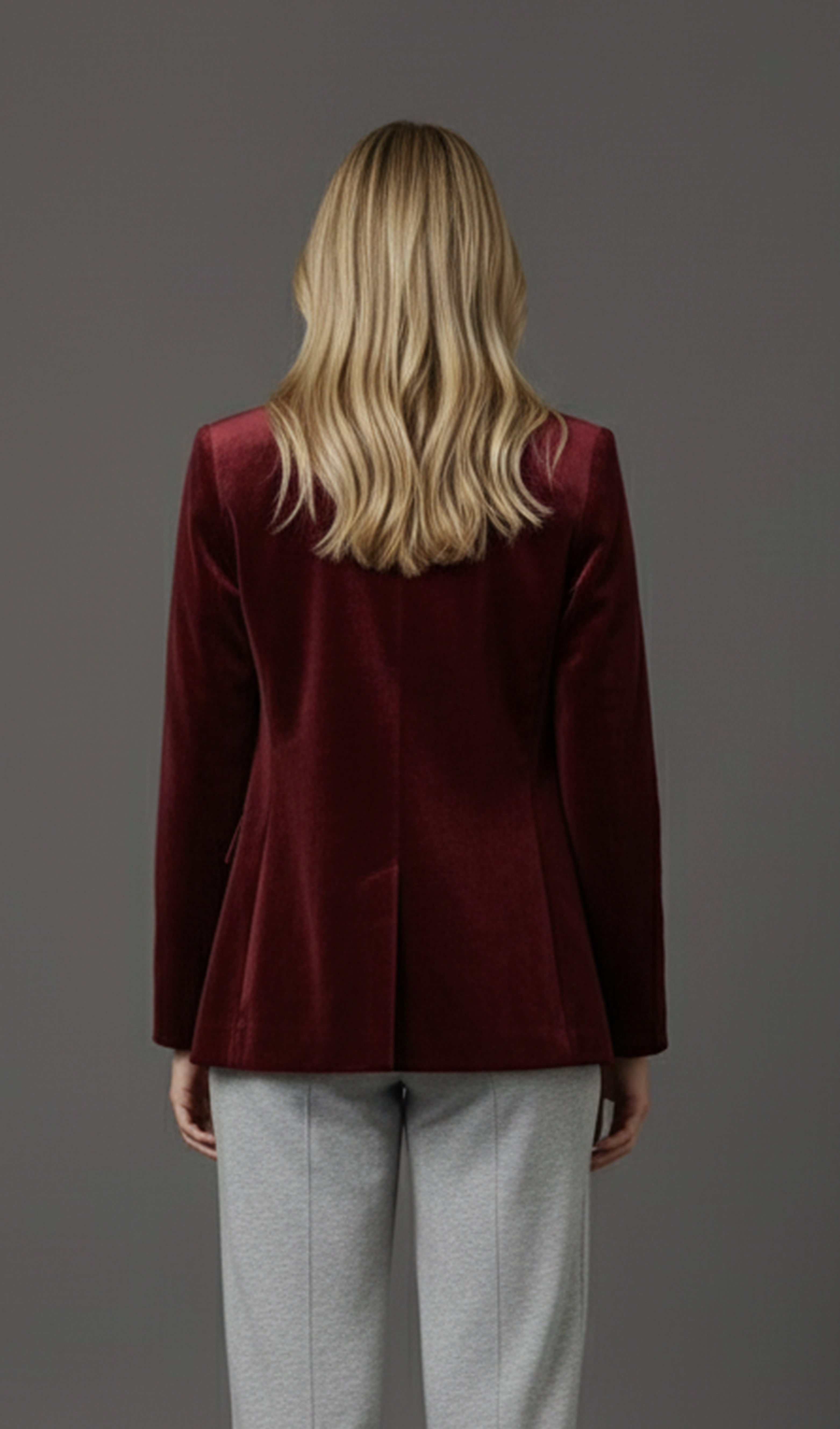 Pocketed Button Up Lapel Collar Blazer