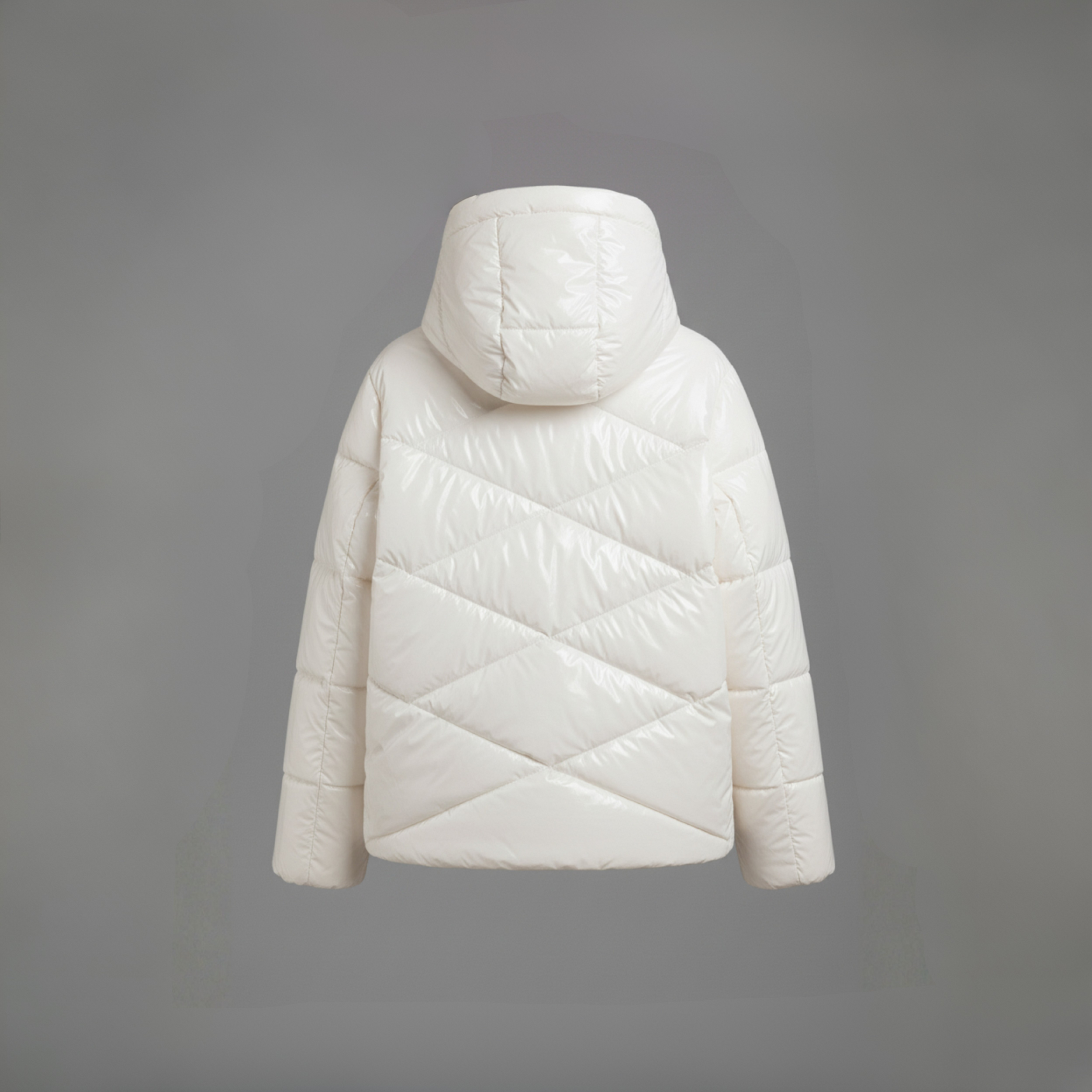 Drawstring Hooded Winter Coat