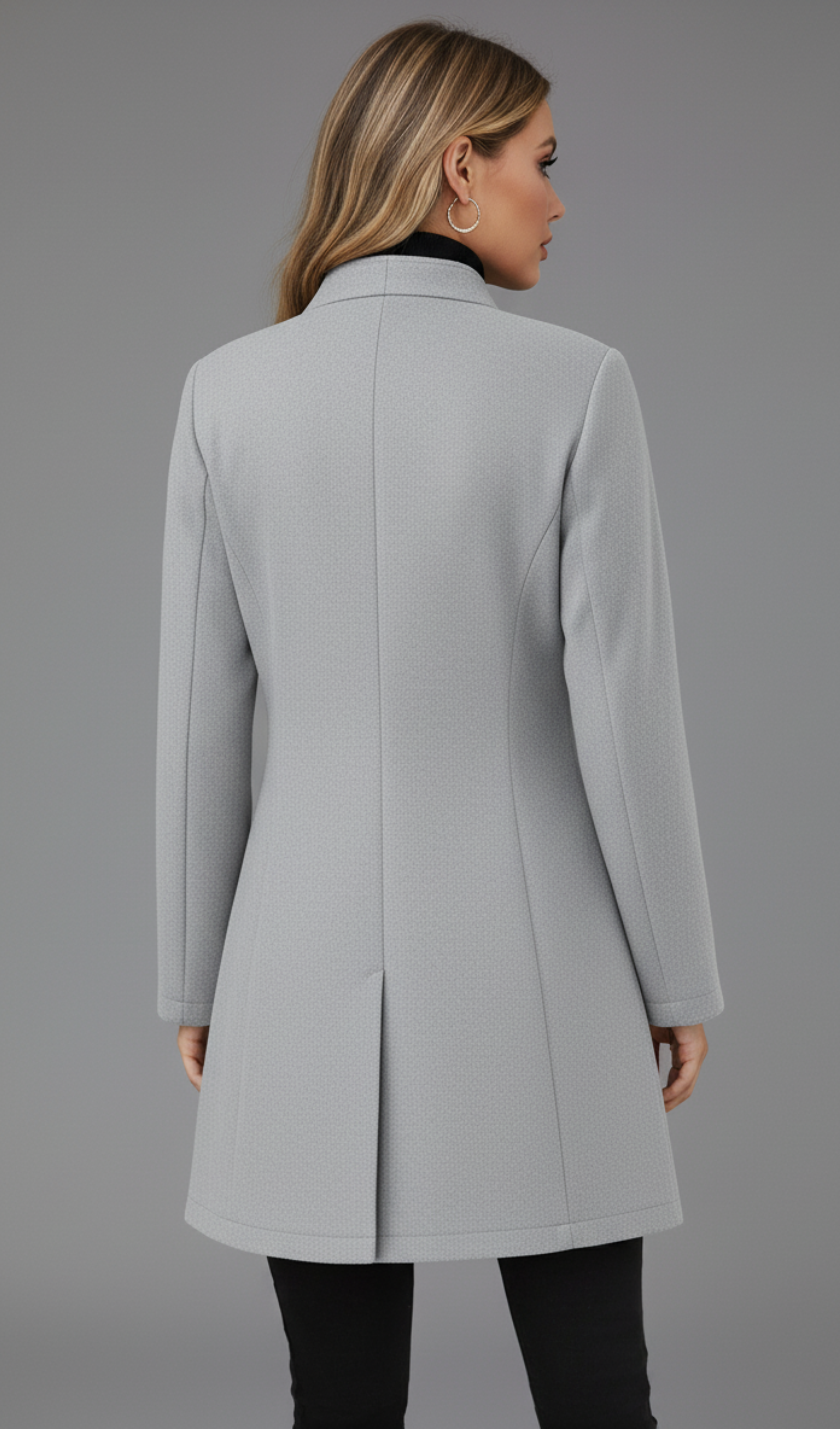 Button Up Long Sleeve Coat