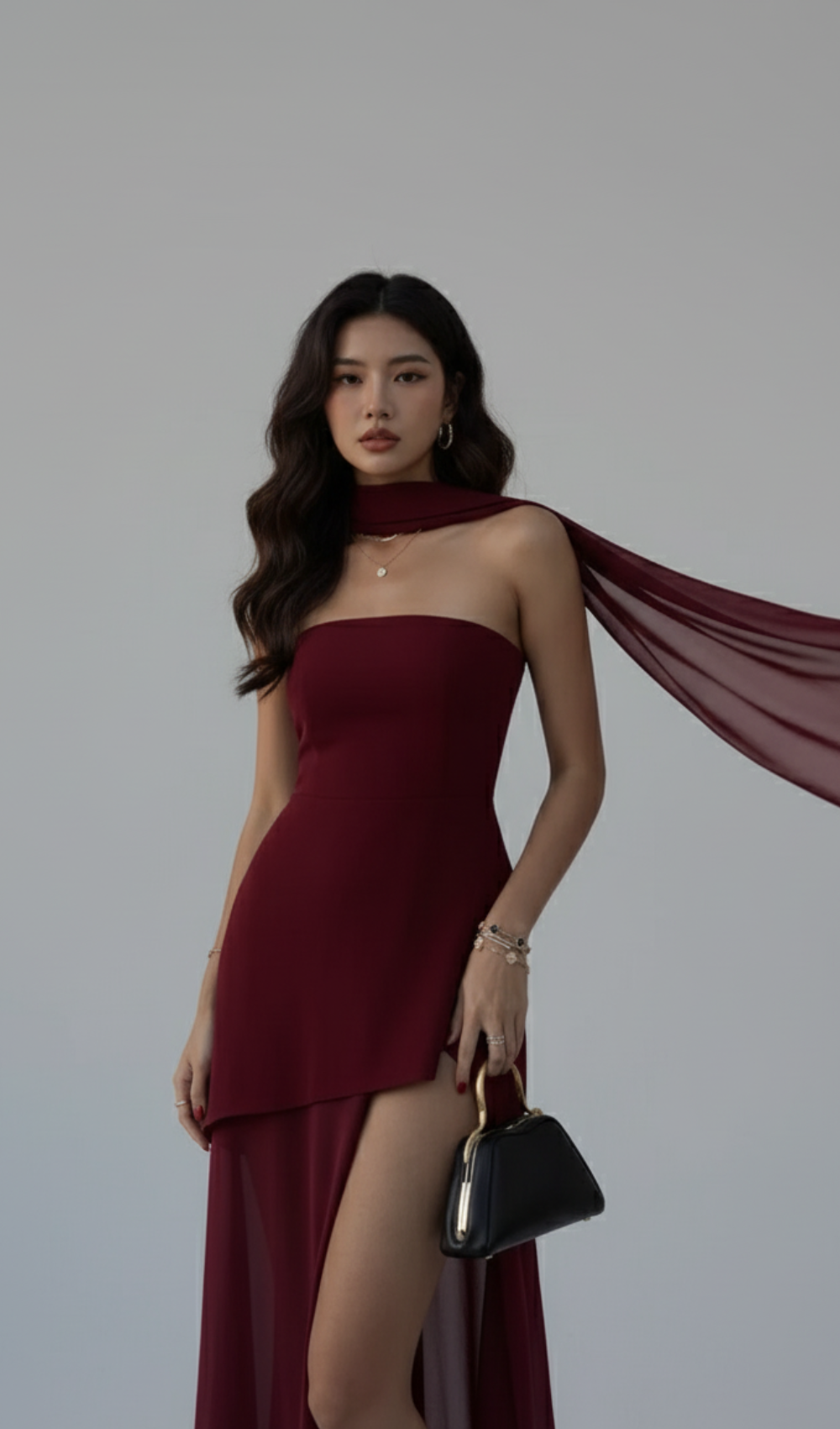 Layered Tube Maxi Dress