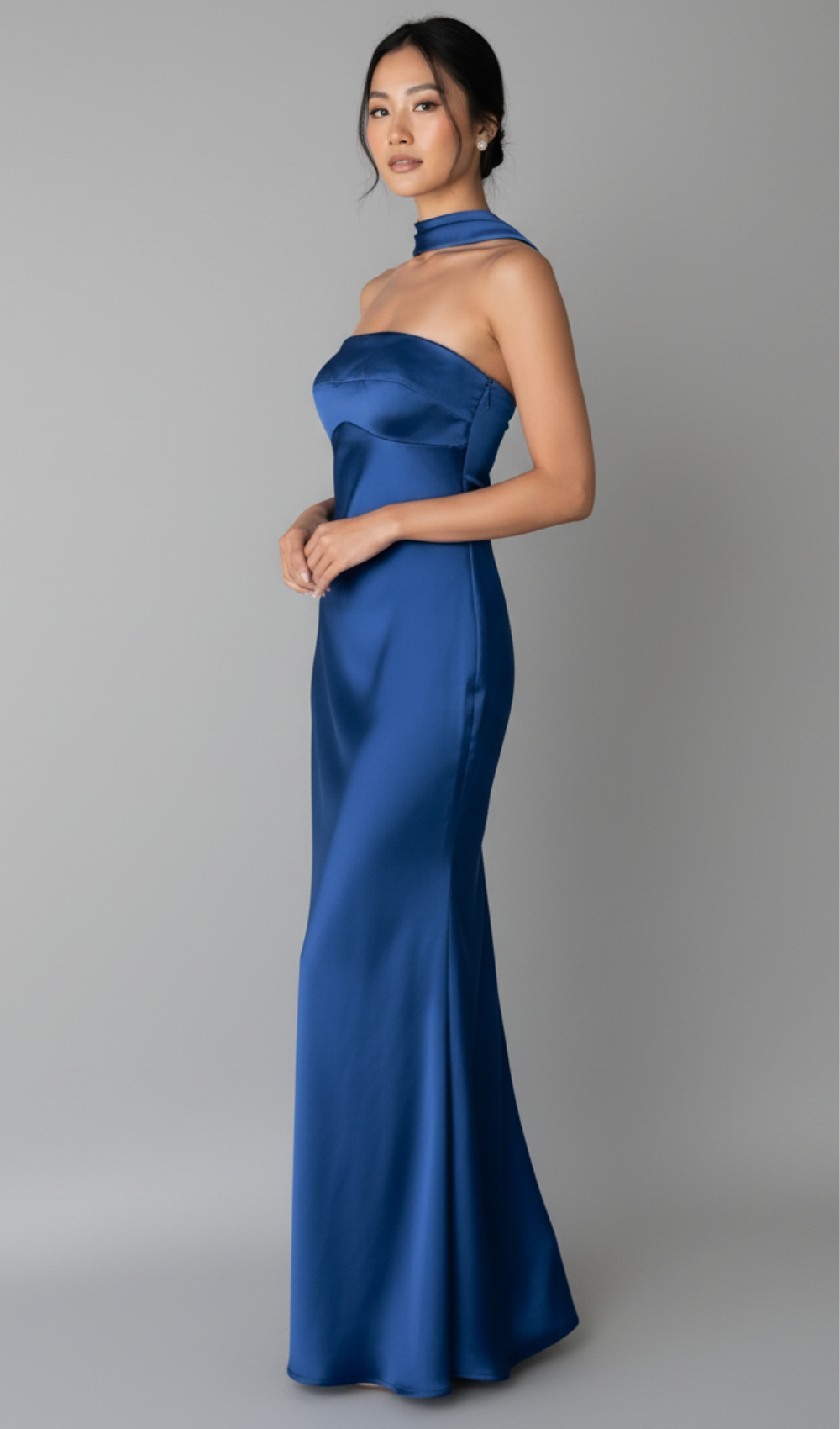 Satin Tube Maxi Dress
