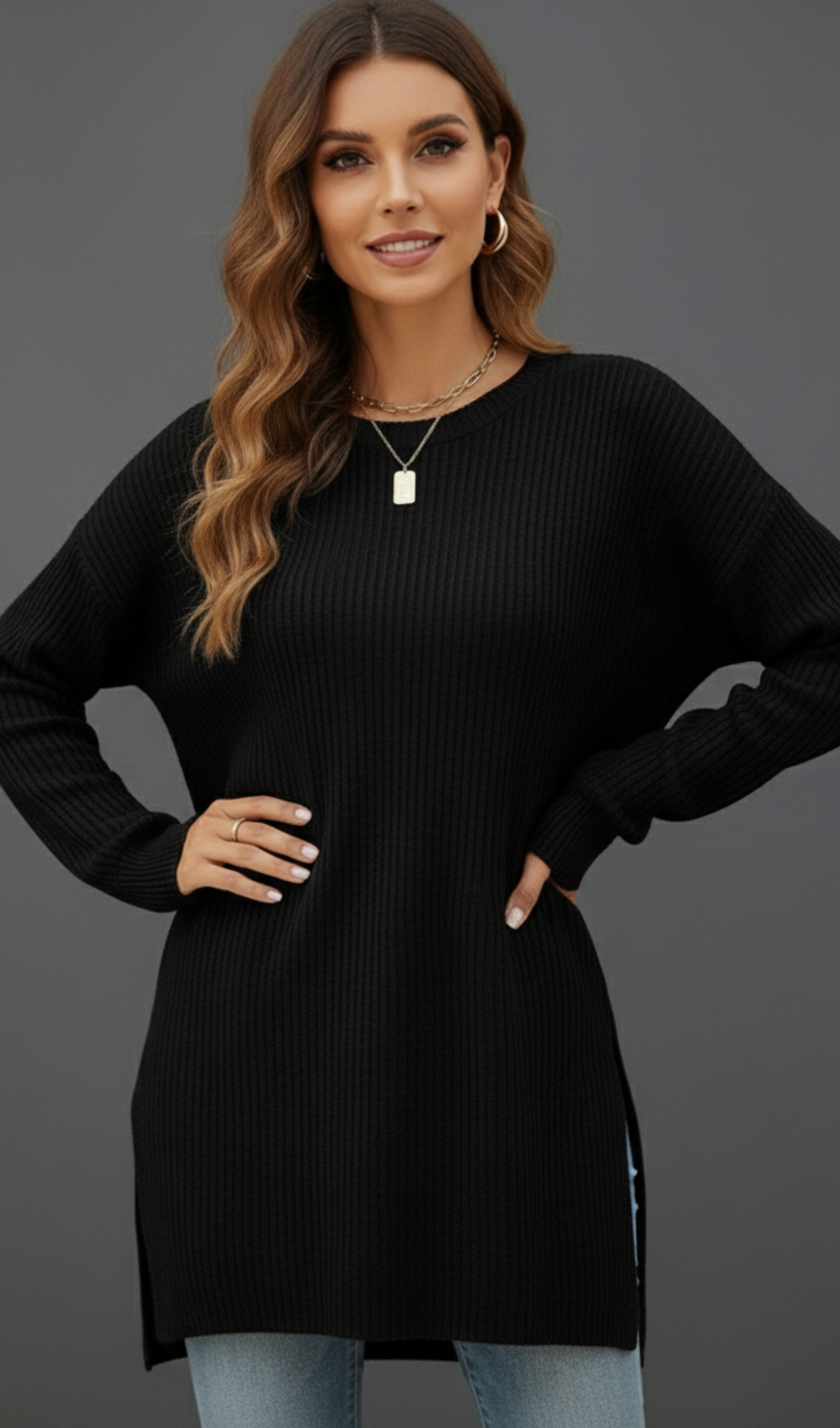 Ribbed Long Sleeve Top