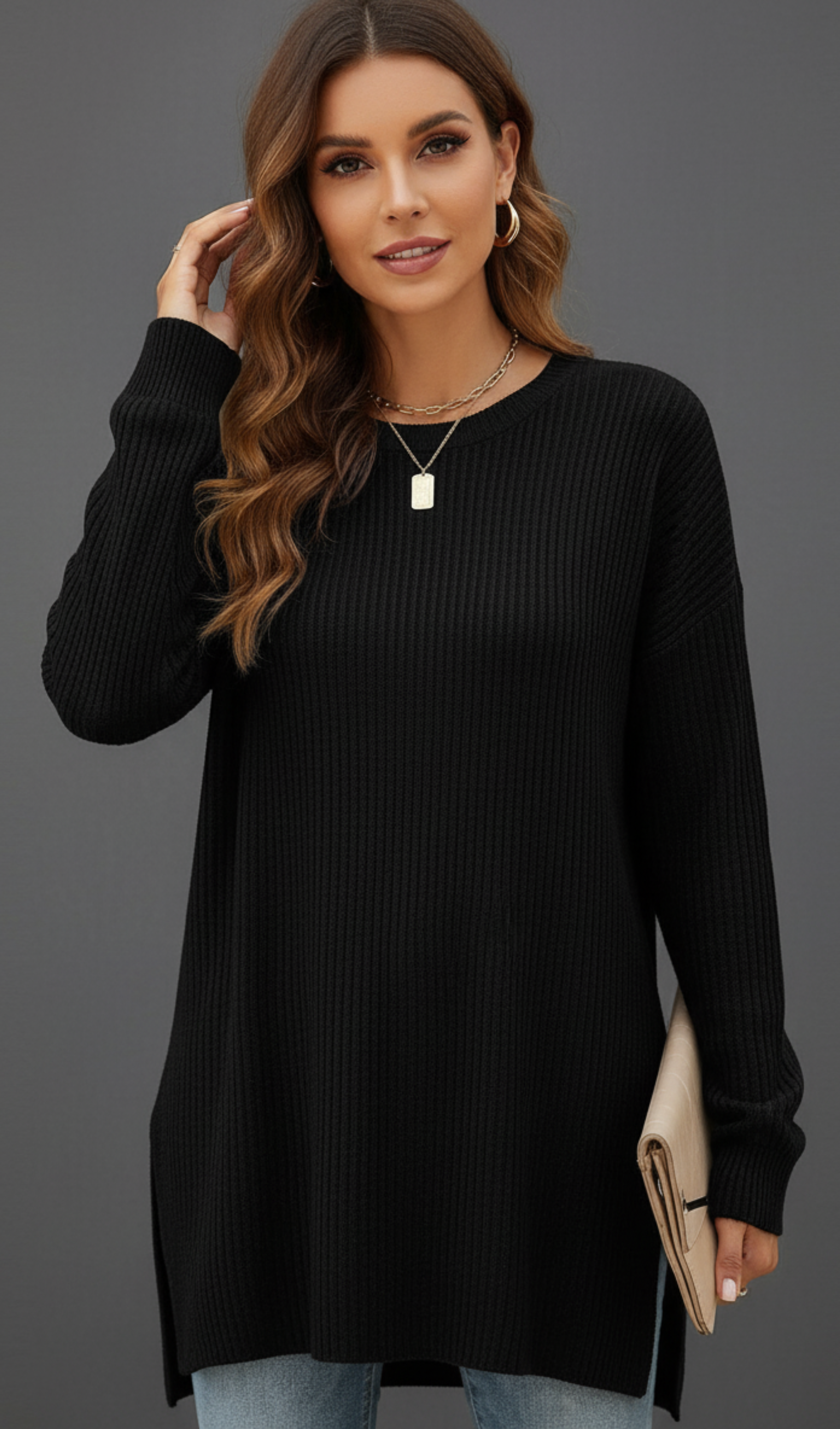 Ribbed Long Sleeve Top