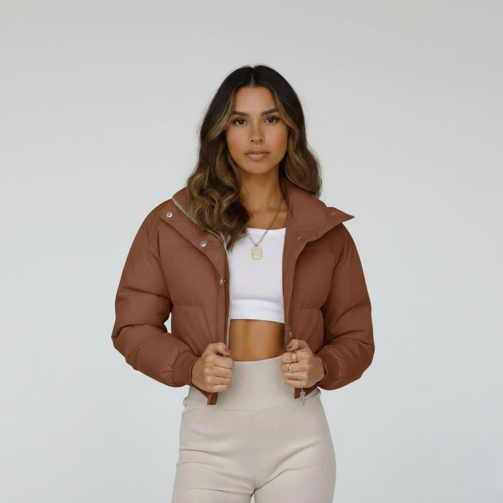 Cropped Puffer Coat