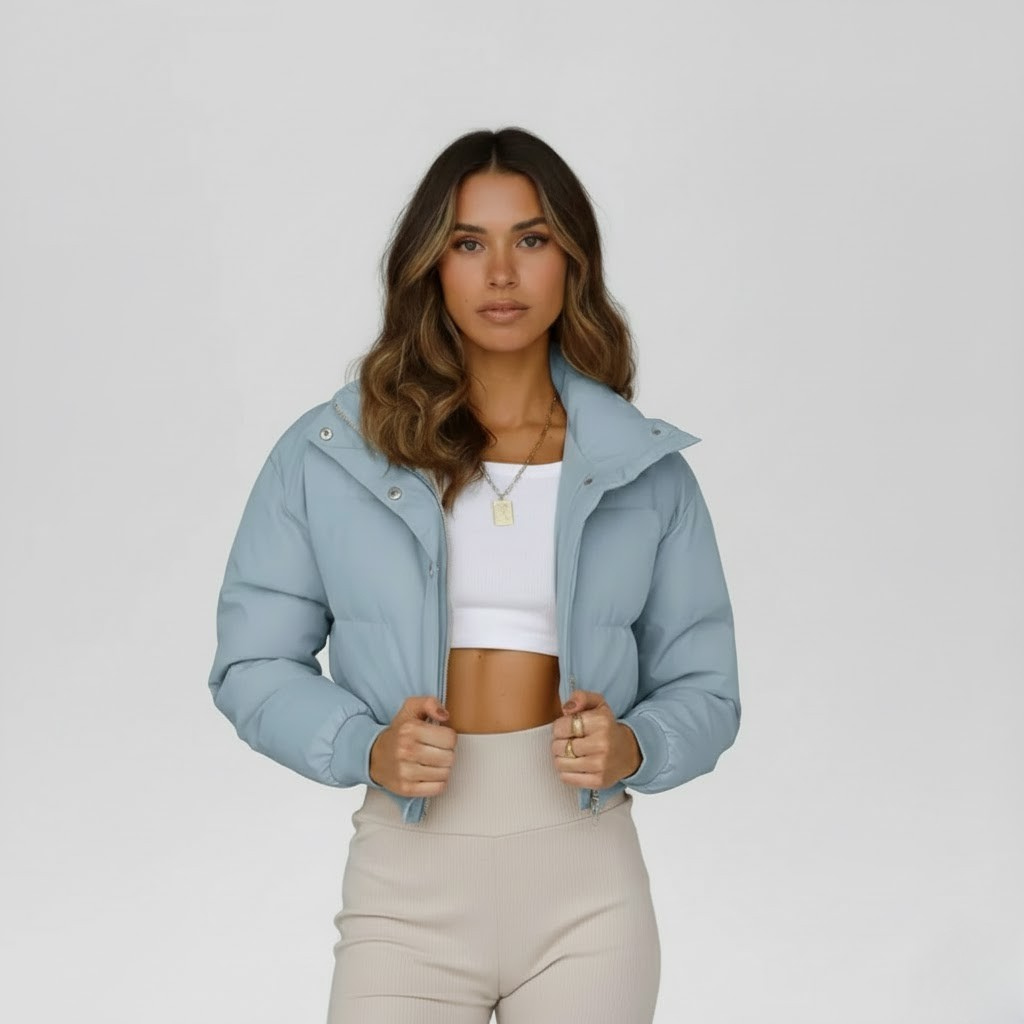 Cropped Puffer Coat