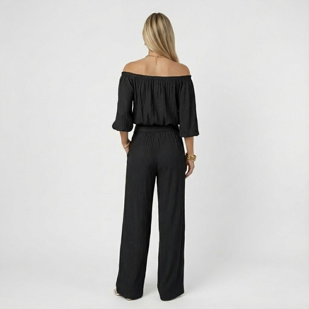 Off-Shoulder Pants Set