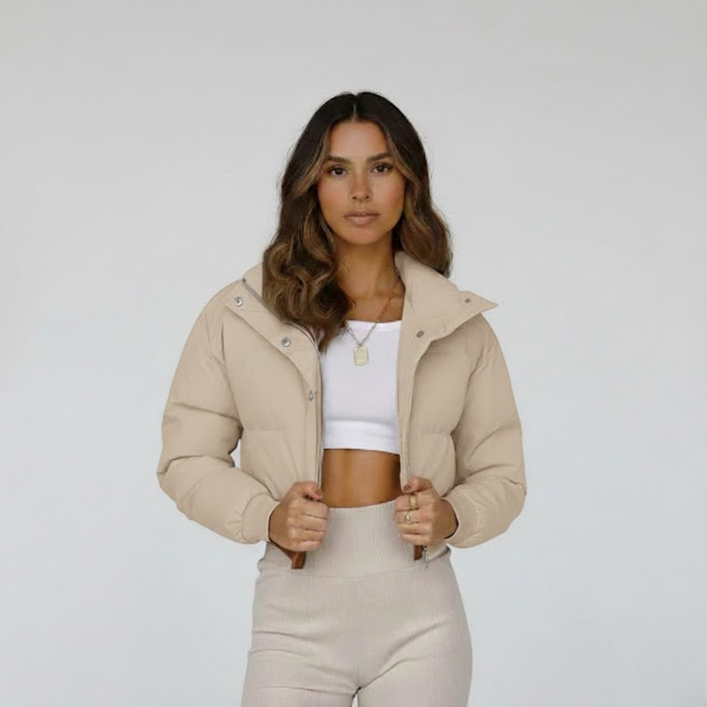 Cropped Puffer Coat