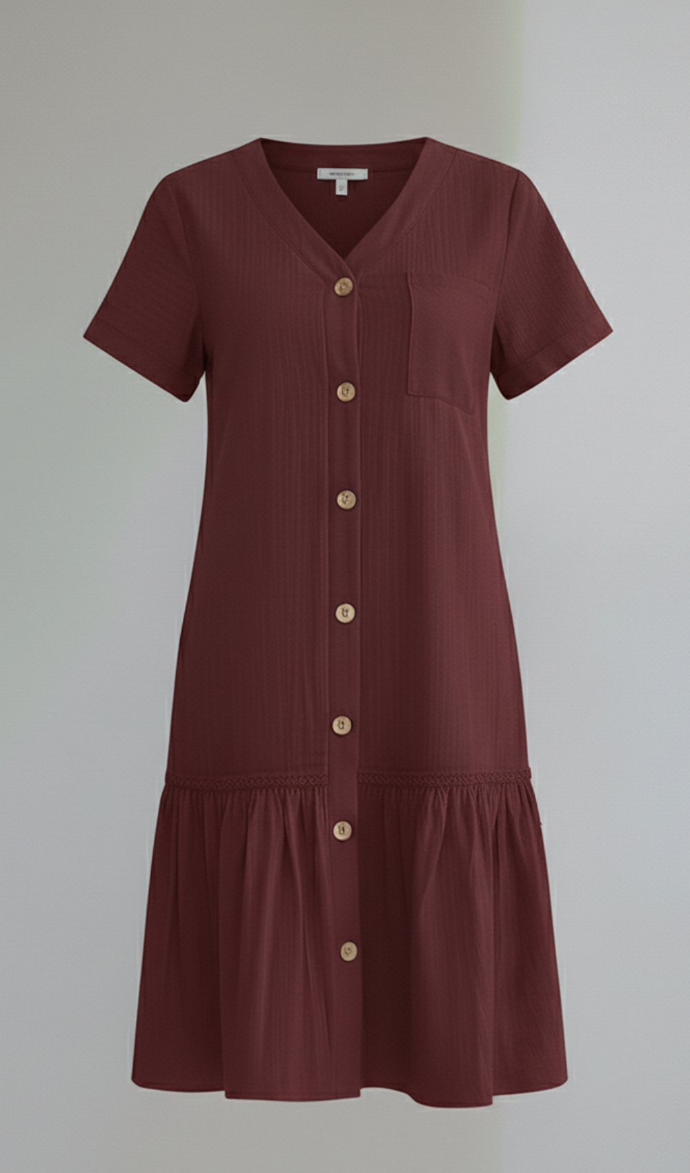 Layered Short Sleeve Dress