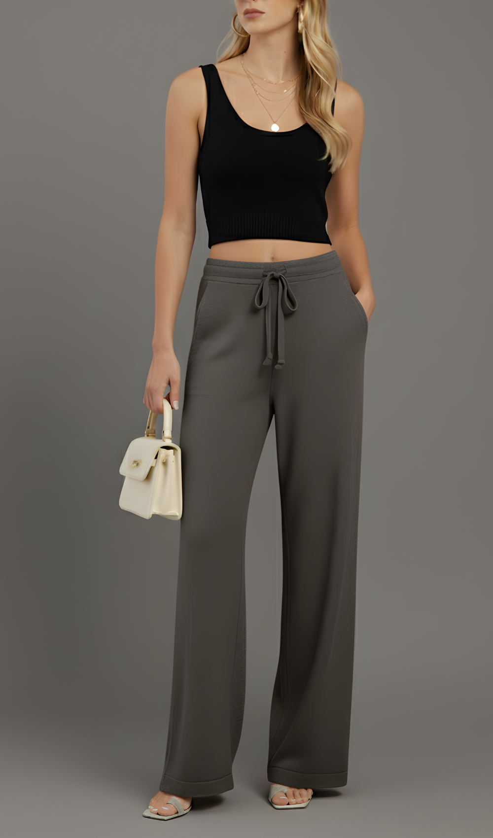 Luxe Wide-Leg Knit Trousers