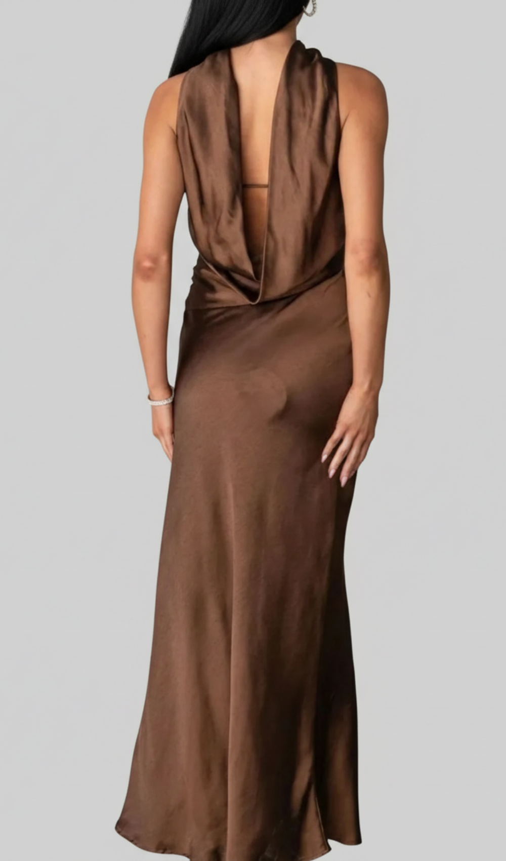 Satin Tube Maxi Dress