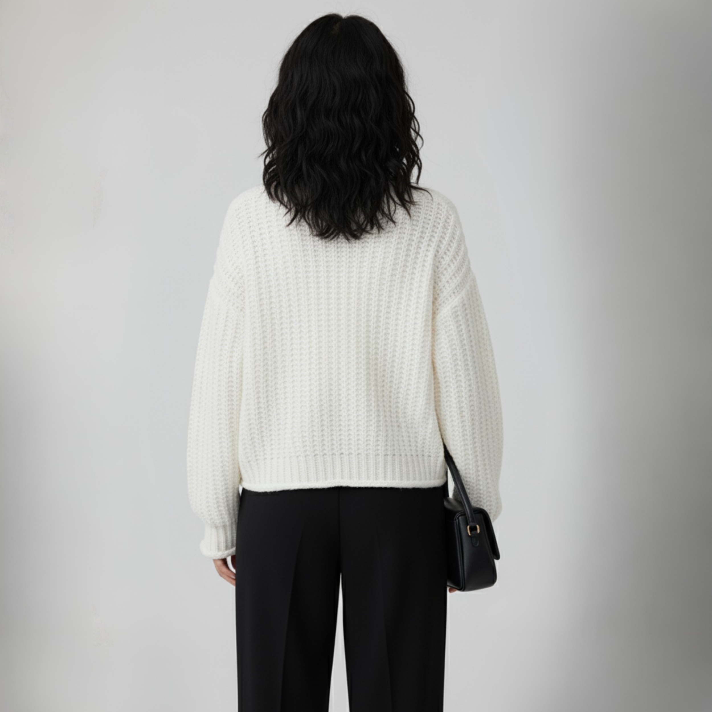 Button Up Dropped Shoulder Cardigan