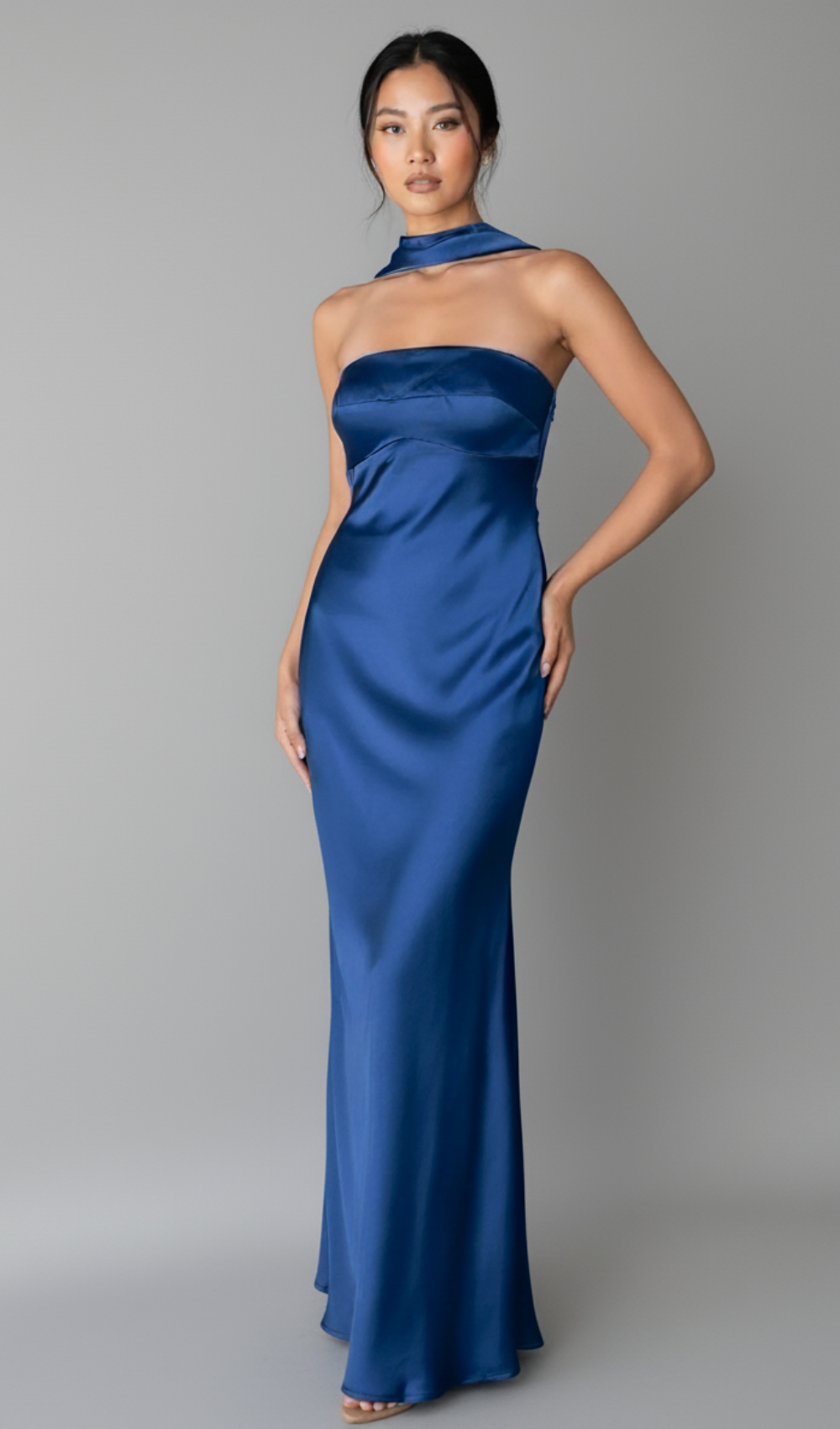 Satin Tube Maxi Dress