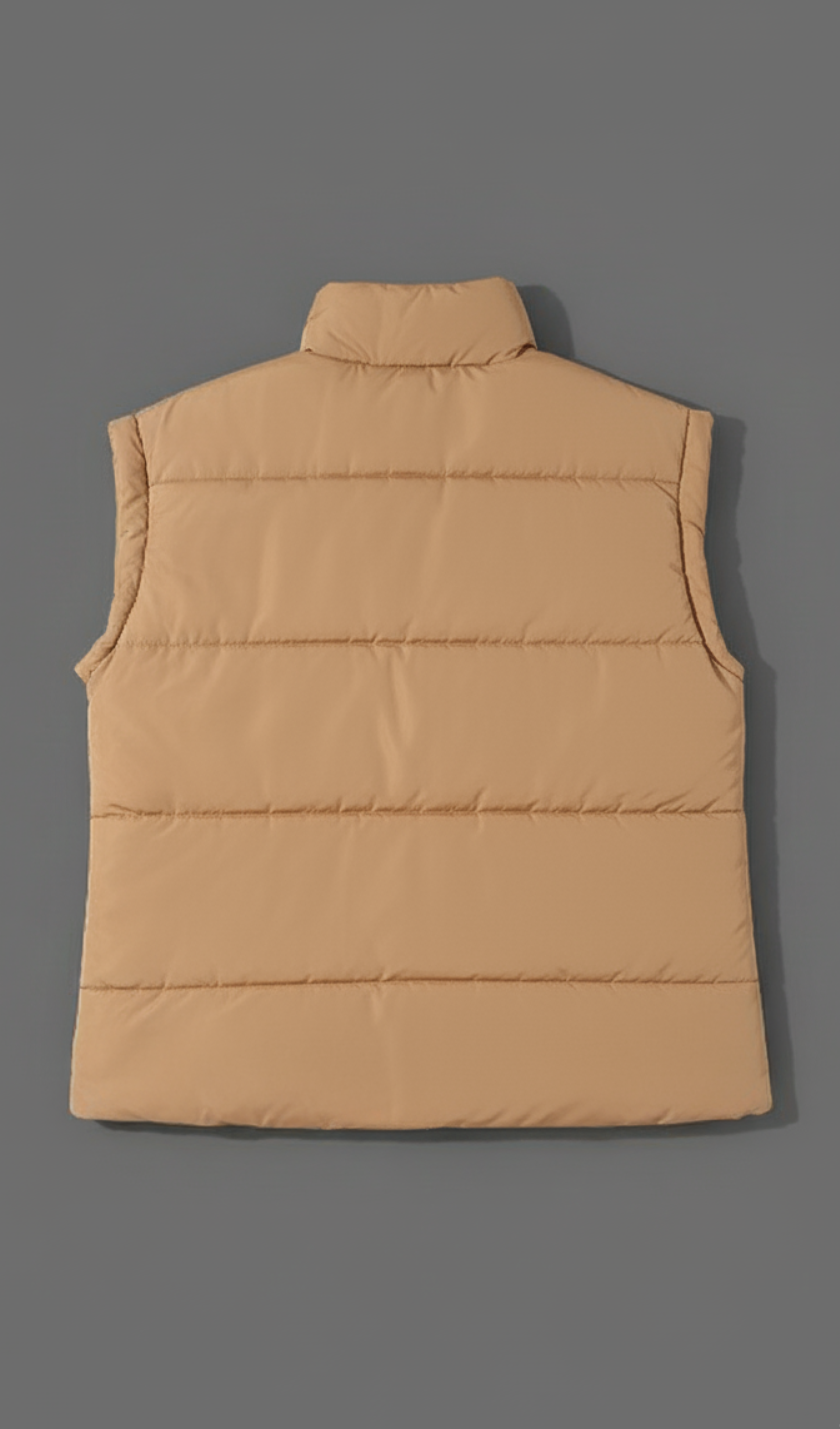 Zip Up Vest Coat with Pockets