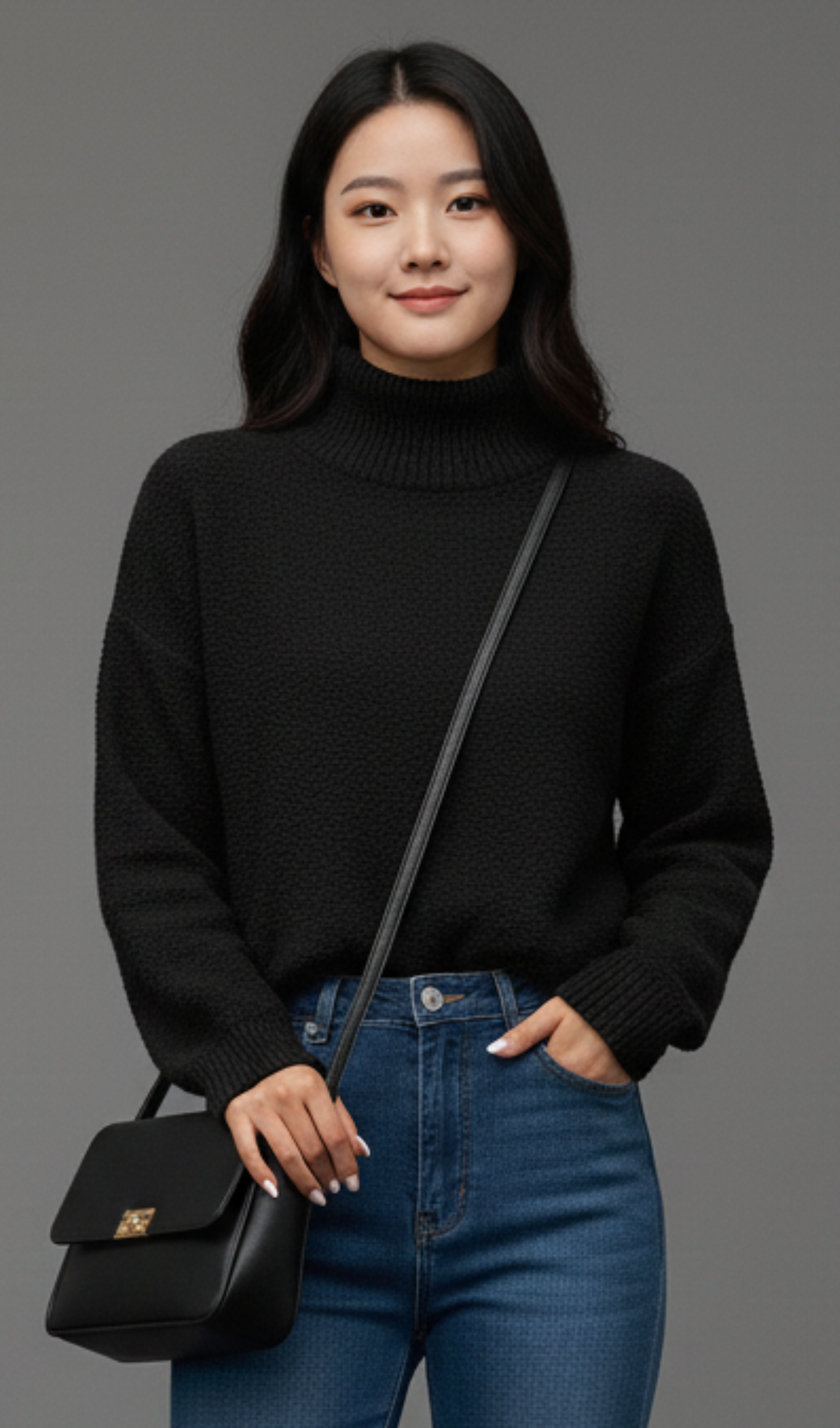 Turtleneck Long Sleeve Sweater