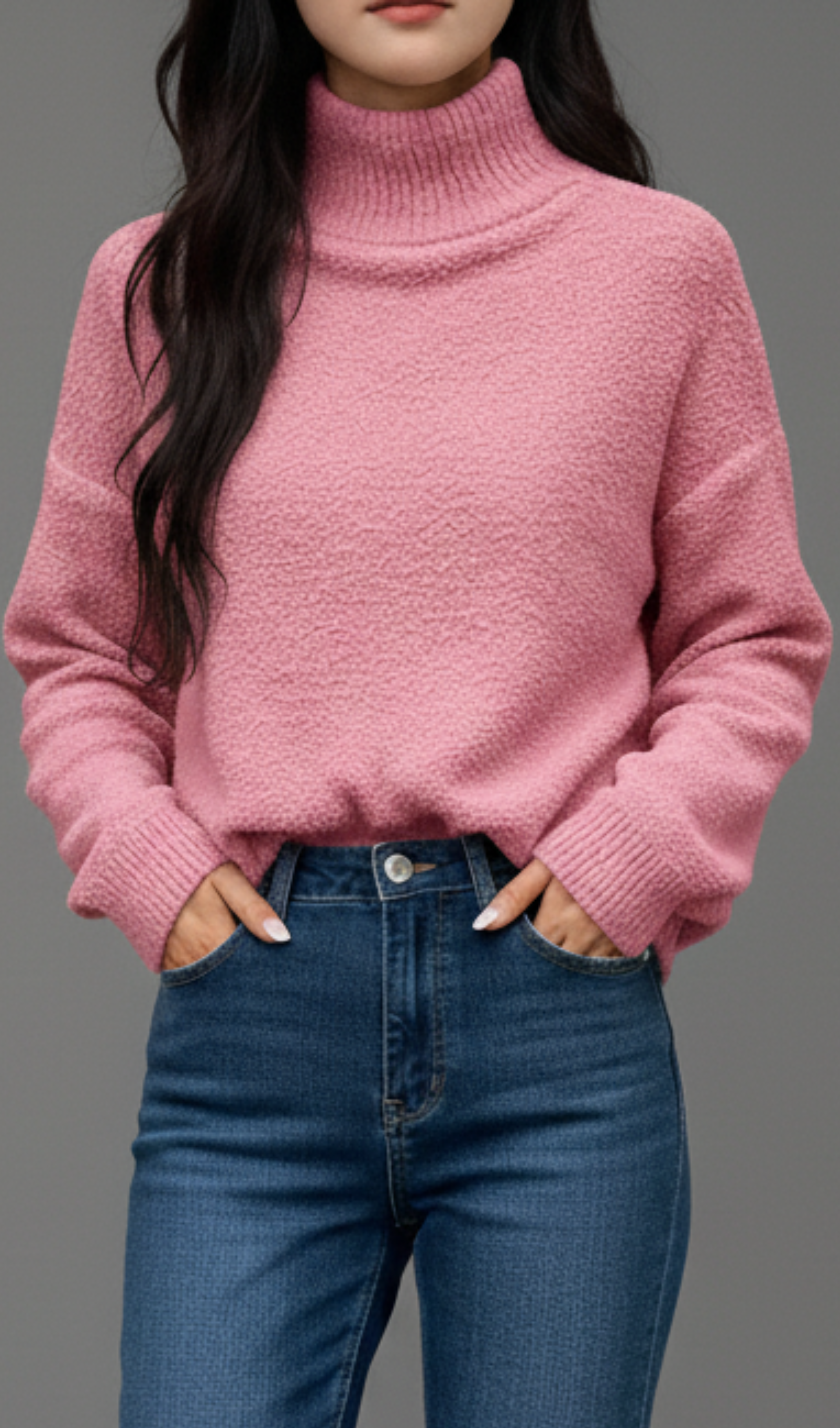 Turtleneck Long Sleeve Sweater