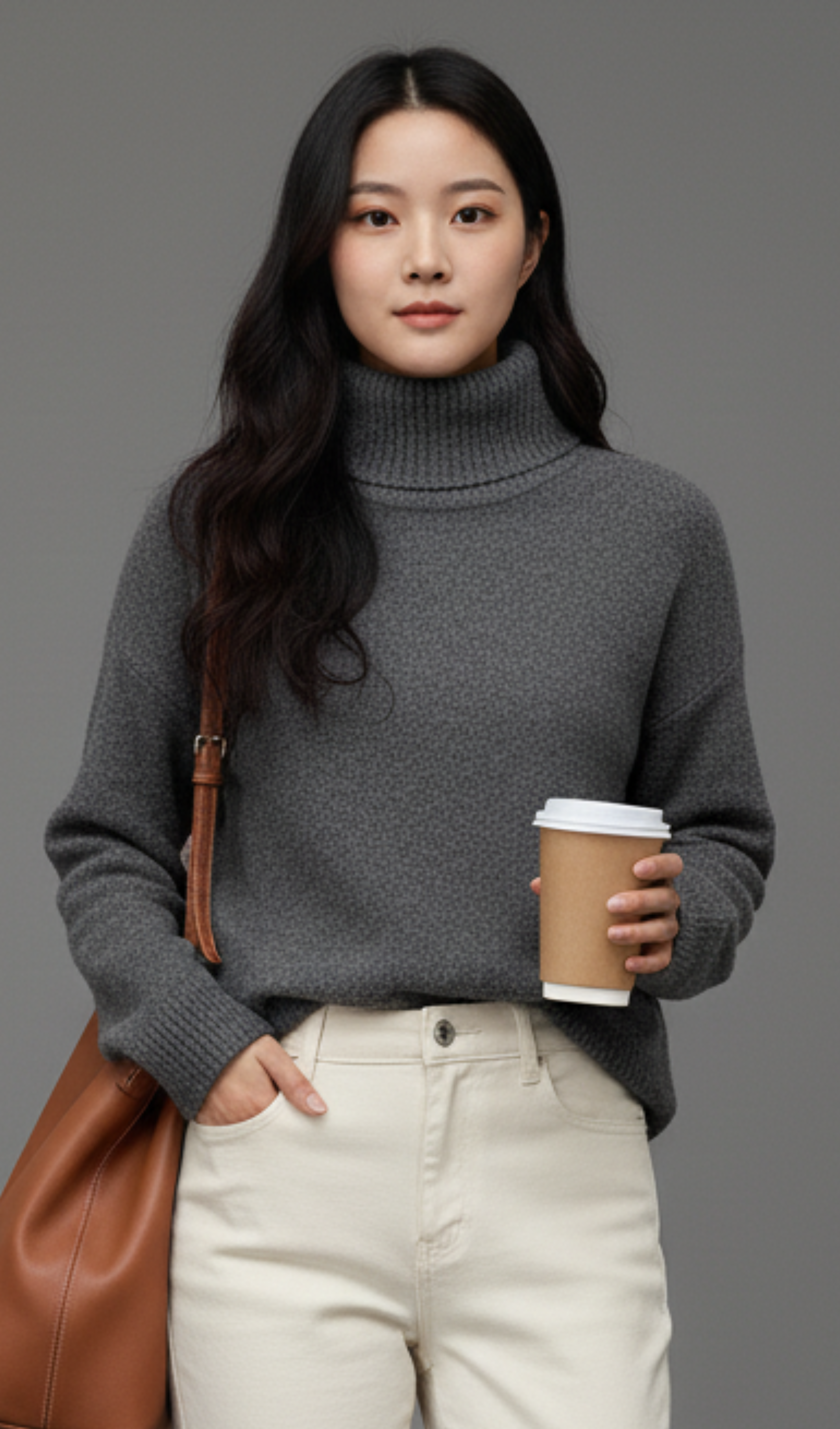 Turtleneck Long Sleeve Sweater
