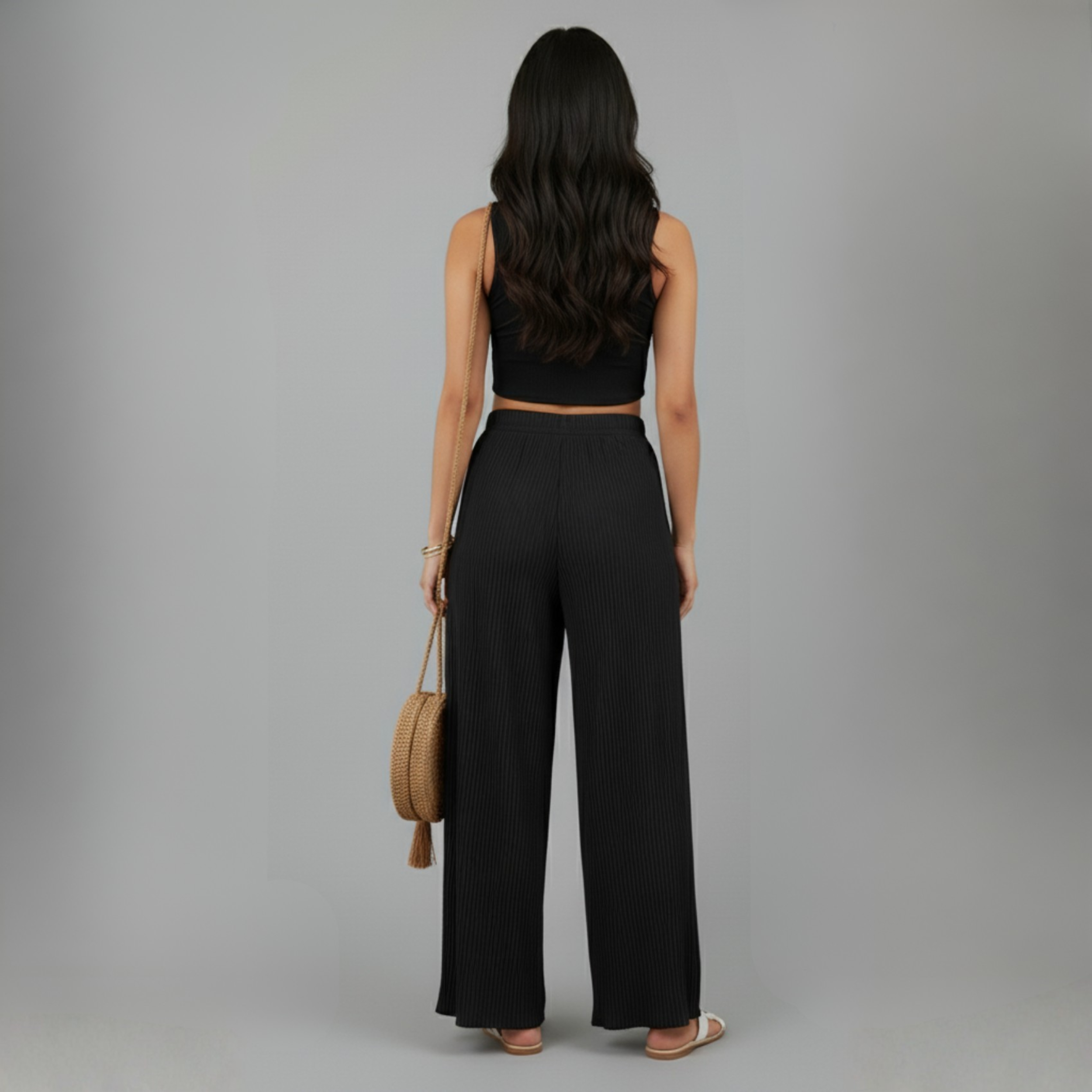 Mesh Wide Leg Pants