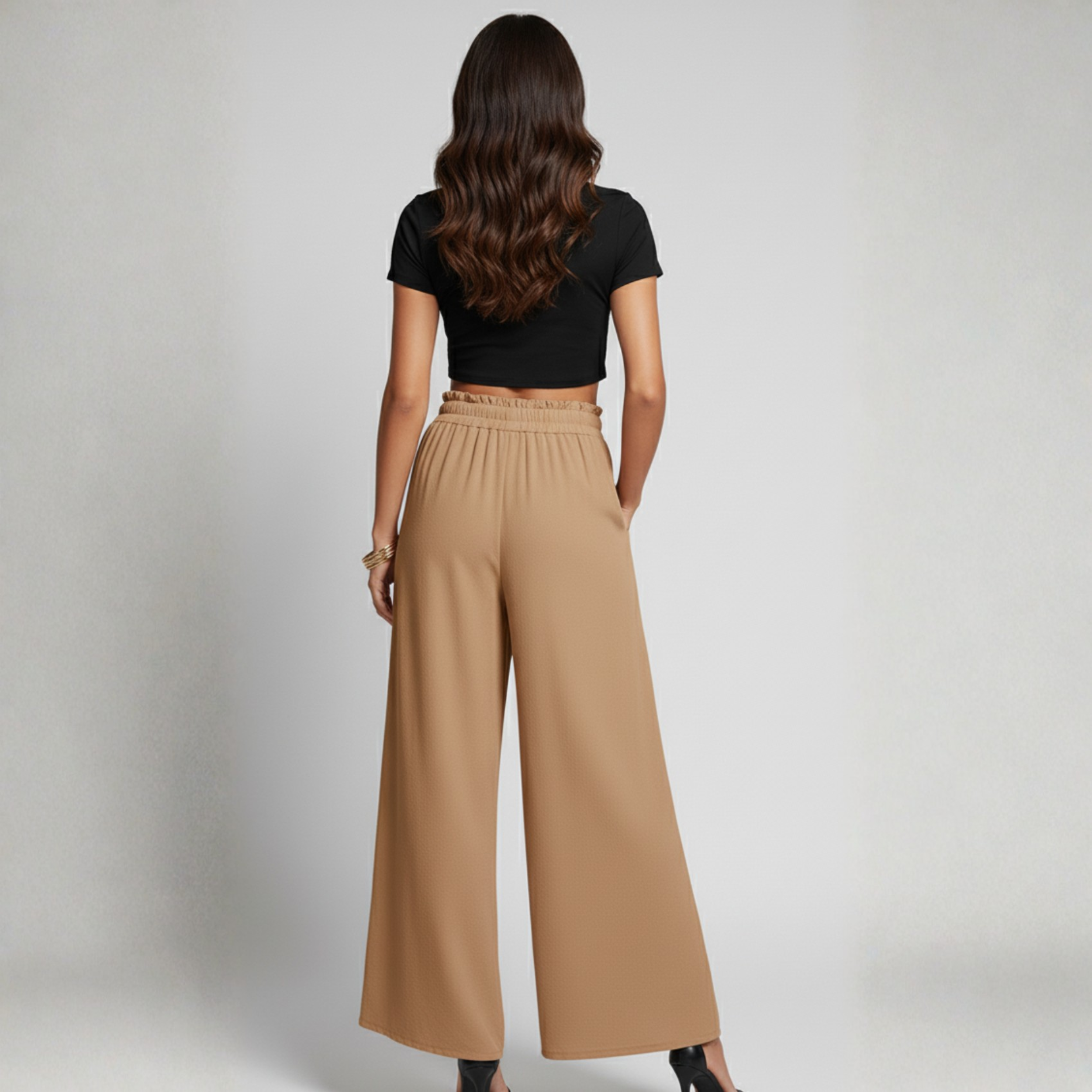 Frill Wide Leg Pants